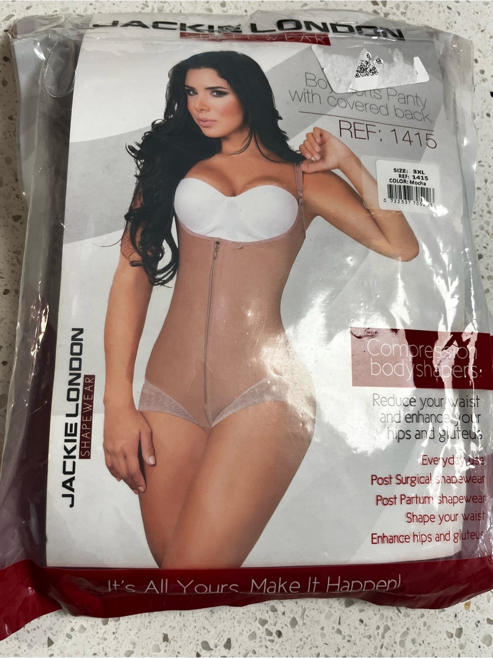 Jack London Full-Body Shapewear Bodysuit Size XXXL
